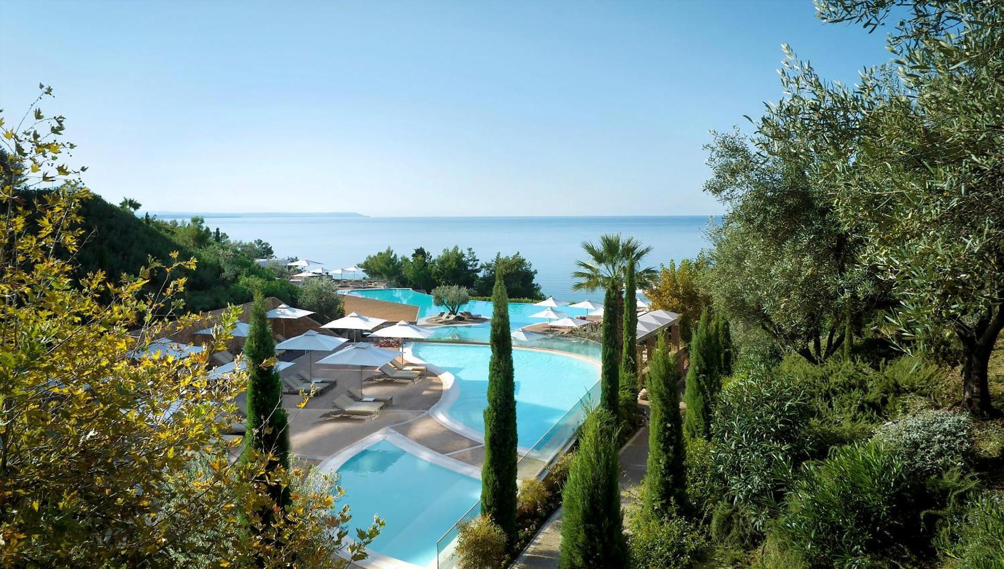 Hotel Ikos Oceania Nea Moudania Esterno foto